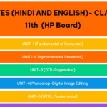 NOTES (HINDI AND ENGLISH)-11TH & 12TH
