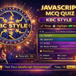 MCQ QUIZ: JAVASCRIPT