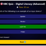 MCQ: Digital Literacy Advance-10th class